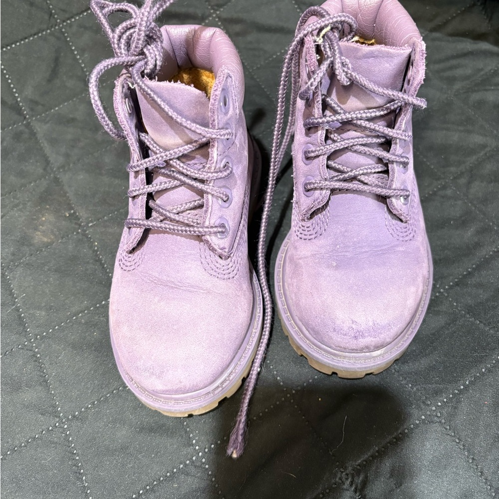 Timberland Purple Boots Girls 6